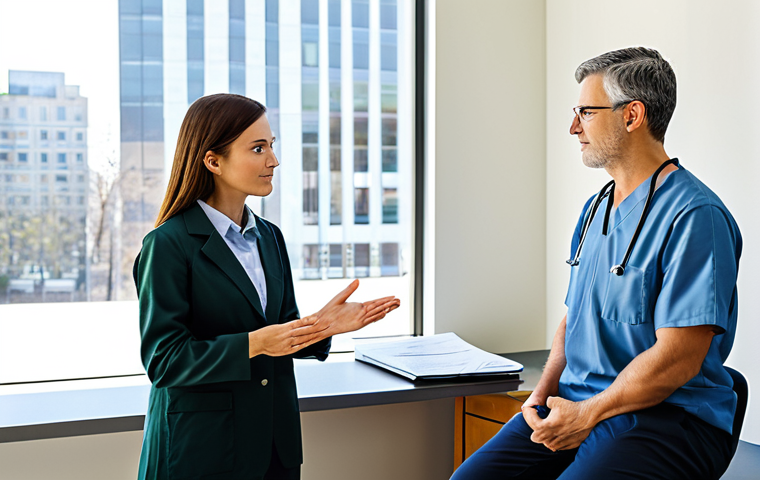 암 발생 기전 - "Professional nutritionist in a bright, modern kitchen, demonstrating healthy meal preparation, full...