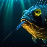 심해 생물의 적응 - **Prompt 1: The Luminous Hunter of the Abyss**
    "A highly detailed, cinematic shot of a female An...